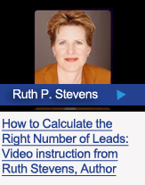 Learn how to calculate the right number of leads from author, Ruth Stevens