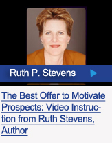 Author, Ruth Stevens talks about how to motive prospects by creating the best information